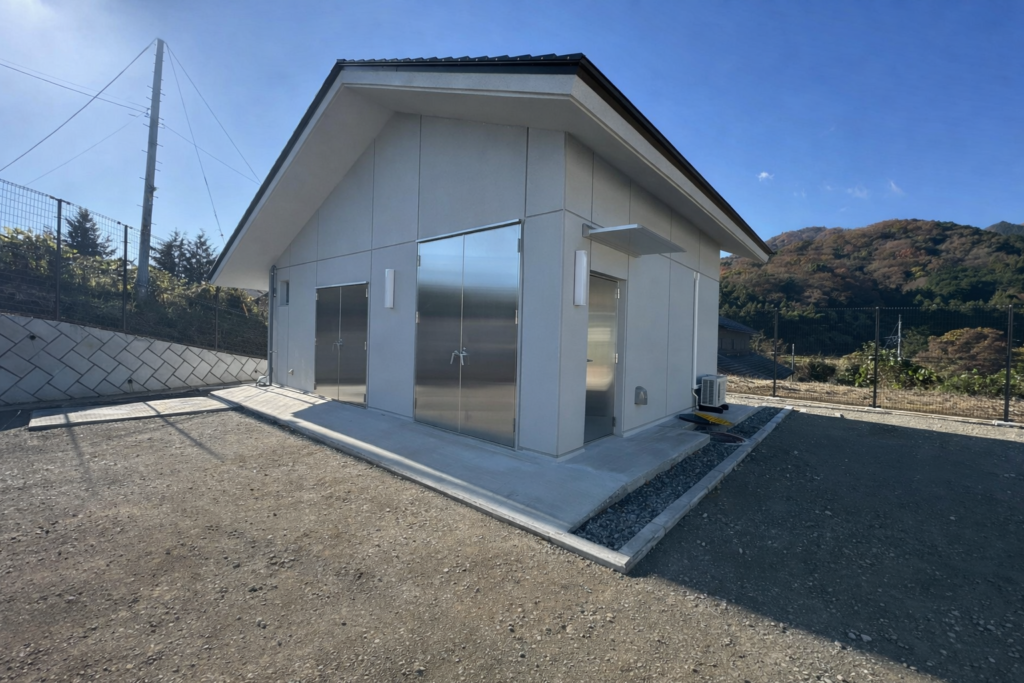 既存サイトに掲載された七沢加圧ポンプ所新築工事の画像